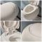 Hangend Toilet Modern Wit met Kort Muurframe | Keuze Bedieningsplaat | Langtree