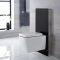 WC-Ombouw 50cm Zwart (Exclusief Toiletpot) | Saru