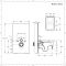 Hangend Toilet | Milton Stortbak Ombouw Touch-free Bedieningspaneel Wit 50cm | Saru