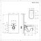 Toilet Zwart met WC-bril en Stortbak met Ombouw Wit | Nox