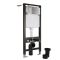 Hangend Toilet Randloos Modern Wit met Hoog Muurframe | Keuze Bedieningsplaat | Exton