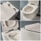 Hangend Toilet Randloos Modern Wit met Kort Muurframe | Keuze Bedieningsplaat | Otterton