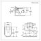 Hangend Toilet Randloos Modern Wit met Kort Muurframe | Keuze Bedieningsplaat | Otterton