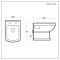 Hangend Toilet Klassiek Wit met Hoog Muurframe | Keuze Bedieningsplaat | Chester