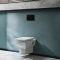 Hangend Toilet Klassiek Wit met Hoog Muurframe | Keuze Bedieningsplaat | Chester