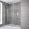 Inloopdouche 1 Vaste Douchewand en 1 Steunpaal Chroom | Keuze Afmeting Douchebak Wit | Sera