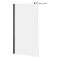 Vaste Douchewand 195cm Hoog met Stabilisatiestang - Zwart | Keuze Afmeting en Optie Zijwand | Nox