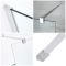 Vaste Douchewand 195cm Hoog met Stabilisatiestang - Chroom | Keuze Afmeting en Optie Zijwand | Portland