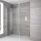 Inloopdouche 1 Vaste Wand en 1 Steunpaal Chroom | Keuze Douchewand en Douchegoot | Sera
