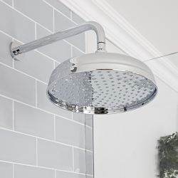 Douchekop Klassiek 30cm Rond met Douchearm 34,2cm Chroom | Elizabeth