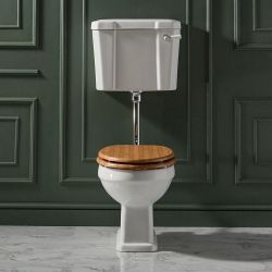 Toilet met Laaghangend Reservoir | Keuze Afwerking Toiletzitting, Valpijp en Spoelhendel | Richmond