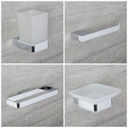 4-delige Badkamer Accessoireset | Kubix
