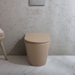 Staand Toilet Modern Rond met Soft-Close Toiletzitting | Keuze Afwerking | Elements