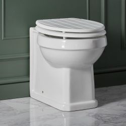 Staand Toilet Klassiek Inclusief Toiletzitting met een Keuze Scharnierkleuren | Richmond