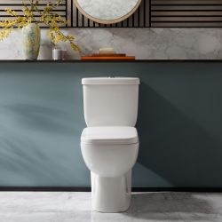 Duoblok Toilet Modern met Soft-Close Toiletzitting en Chromen Spoelknop | Hatton