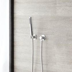 Ronde Handdouche, Wandhouder en Aansluitbocht | Como