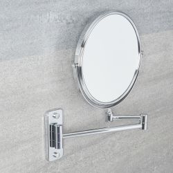 Ronde Scheerspiegel Wandmontage Modern - Chroom | Como