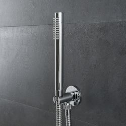 Ronde Handdouche en Wandhouder met Geïntegreerde Aansluitbocht | Como