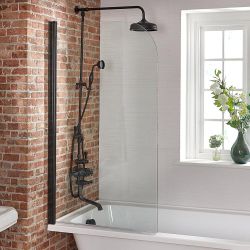 Badwand Afgerond Zwart | Nox