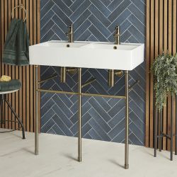 Wastafel met Frame | Keuze Afmeting en Afwerking | Halwell