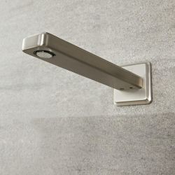 Baduitloop 20cm Geborsteld Nikkel | Aldwick