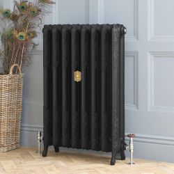 Gietijzeren Radiator 2 Koloms Leisteen Zwart H. 51cm x Kies De Breedte| Charlotte
