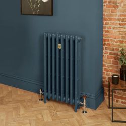 Gietijzeren Radiator 3 Kolommen 76cm Hoog - Hague Blue 30 van Farrow & Ball | Kies de Breedte | Mercury