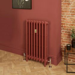 Gietijzeren Radiator 3 Kolommen 76cm Hoog - Eating Room Red 43 von Farrow & Ball | Kies de Breedte | Mercury