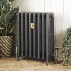Gietijzeren Radiator Antiek Zilver H. 66cm x Kies de Breedte| Isabel