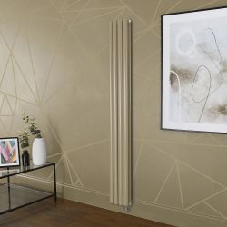 Design Radiator Elektrisch Verticaal - Bruin (Elk Brown) | Keuze Afmeting en Opties voor Thermostaat, WiFi Verwarmingselement en Kabelafdekking | Revive