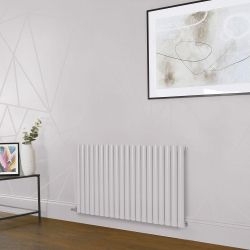Design Radiator Elektrisch Horizontaal 63,5cm Hoog Roze (Rose Petal Pink) | Keuze Afmeting en Opties voor Thermostaat en Kabelafdekking | Revive