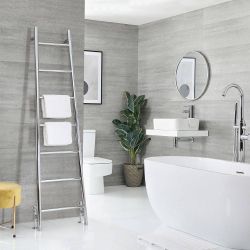 Staande Ladder-Stijl Handdoekradiator 180cm x 50cm | Keuze Afwerkingen | Indus