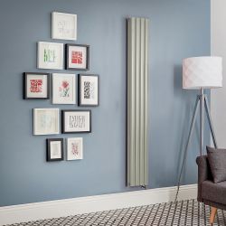Design Radiator Elektrisch Verticaal - Groen (Sage Leaf Green) | Keuze Afmeting en Opties voor Thermostaat, WiFi Verwarmingselement en Kabelafdekking | Revive