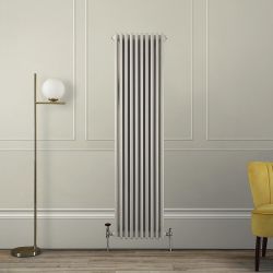 Kolomradiator Verticaal 3-Kolommen Klassiek | Keuze Afmeting en Keuze Neutrale Afwerkingen | Windsor