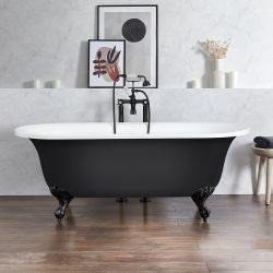 Vrijstaand Bad met Twee Rugleuningen Klassiek 173cm x 78cm | Keuze Afwerking Bad en Badpoten | Richmond