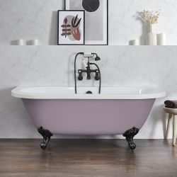 Half Vrijstaand Bad met Twee Rugleuningen Klassiek 168,5cm x 78cm | Keuze Afwerking Bad en Badpoten | Richmond