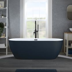Vrijstaand Bad Modern Ovaal met Twee Rugleuningen | Keuze Afmeting en Kleur | Otterton