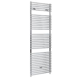 Elektrische Handdoekradiator - Chroom | Keuze Afmeting en Verwarmingselement | Optionele Kabelafdekking | Arno - ECOSO  van Hudson Reed