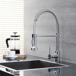 Keukenmengkraan Modern met Uittrekbare Sproeier - Chroom | Como