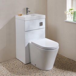 Alswear Toilet Fontein Combinatie Modern, Incl. WC-ombouw 50cm x 89cm met Reservoir | Keuze Afwerking | Cluo