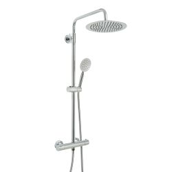 Douchekolom Thermostatisch Modern met Ronde Douchekop en Handdouche - Keuze Afwerking