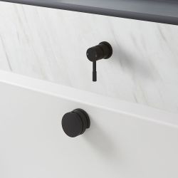 1-Weg Douchekraan met Overloop-Badvuller en Afvoerplug - Modern | Kies de Afwerking