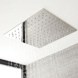 Easyfix Verchroomd RVS Douchekop - 40cm x 40cm - 121 jets | Kubix
