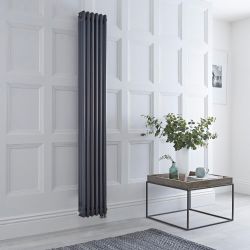 Elektrische 3-Koloms Radiator 180cm Verticaal Klassiek - Antraciet | Keuze Afmeting en Optie voor WiFi Thermostaat | Windsor