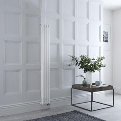 Elektrische 2-Koloms Radiator Verticaal Klassiek - Wit | Keuze Afmeting en Optie voor WiFi Thermostaat | Windsor