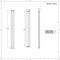Hudson Reed Revive - Verticale Aluminium Designradiator Dubbellaags (180cm x 35cm) – Antraciet