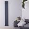 Hudson Reed Revive - Verticale Aluminium Designradiator Dubbellaags (180cm x 35cm) – Antraciet
