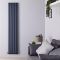 Hudson Reed Revive - Verticale Aluminium Designradiator Dubbellaags (180cm x 59cm) – Antraciet