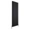 Hudson Reed Revive - Verticale Aluminium Designradiator Dubbellaags (180cm x 23cm) – Antraciet