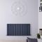 Design Radiator Antraciet Horizontale Aluminium DubbelPaneel 119cm x 60cm |Revive Air